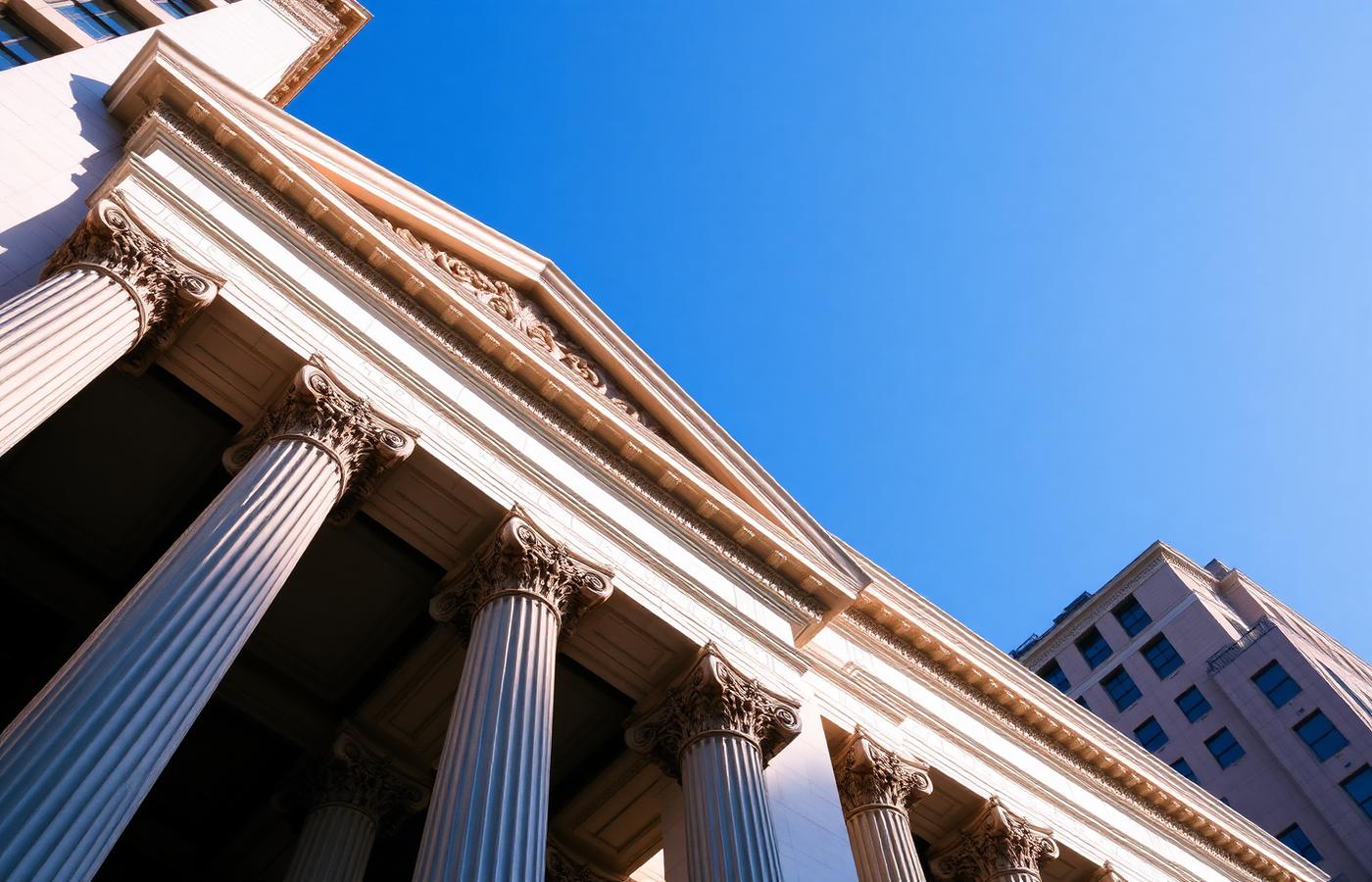 Classic financial institution building